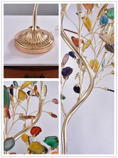 Lampadaire nordique salon créatif Agate forme de branche d'arbre