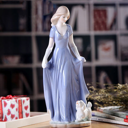 Ceramic Doll Modern Home Decoration Handicraft