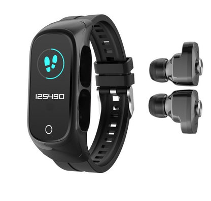 No hay auriculares Bluetooth N8 chinos Smartwatch música que reproduce pulsera deportiva