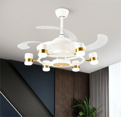 Lustre de maison moderne avec ventilateur électrique