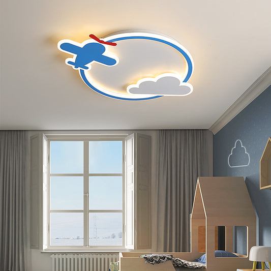 Lampe de chambre à coucher en forme de cerf, modèle d'avion de dessin animé