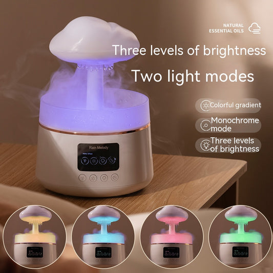 Rain Rhyme Seven-color Ambience Light Clouds Rain Aroma Diffuser