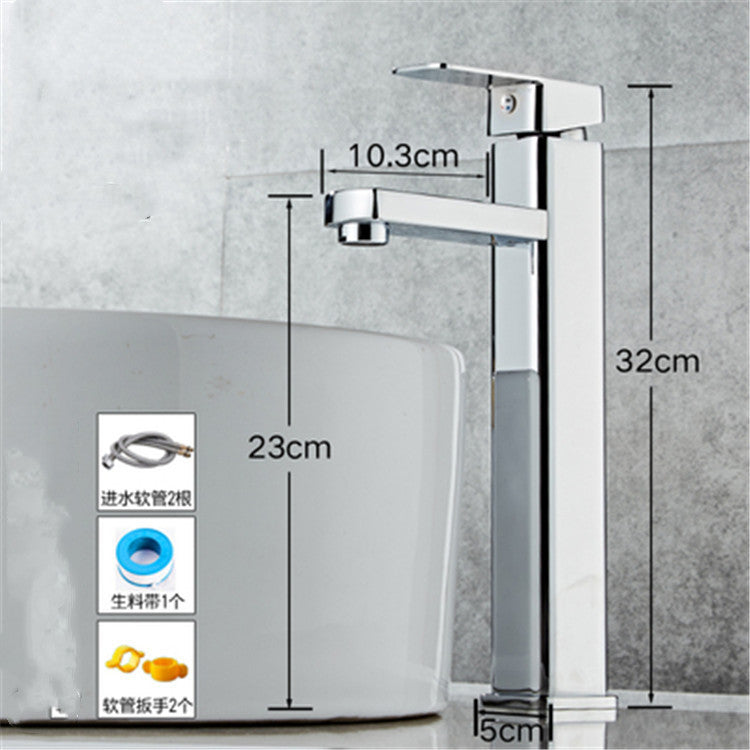 Full Copper Washbasin Hot And Cold Water Faucet