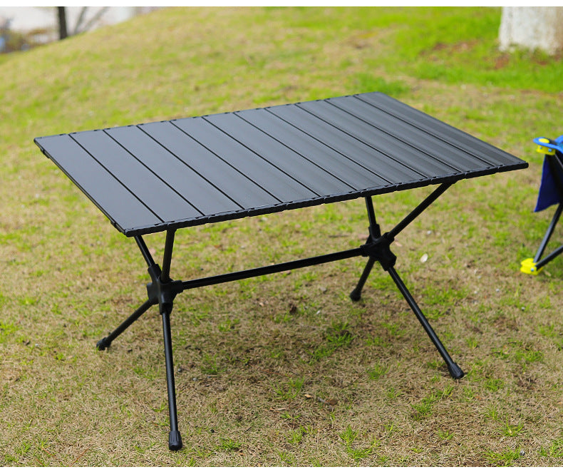 Mesa plegable para acampar de aleación de aluminio, mesa ligera para Picnic, barbacoa, escritorio portátil para fiesta en la playa