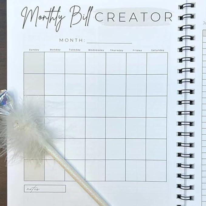 Undated 12 Month Budget Planner, Budget Planner, Budget Book With Bill Organizer And Expense Tracker, Monthly Finance Organizer, Monthly Budget Book, Take Control Of Your Money