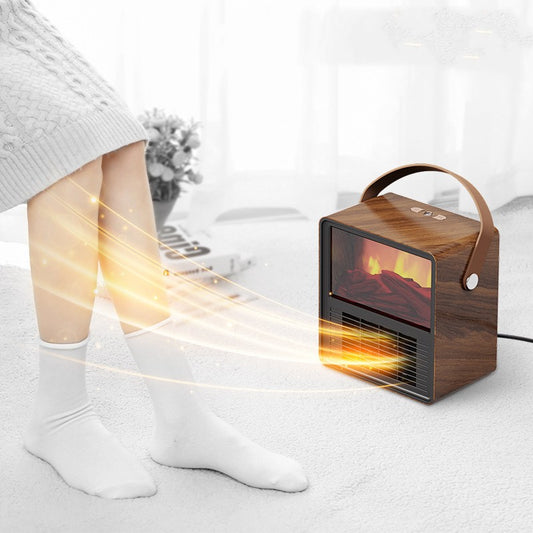 Household Small Wood Grain Electric Heater