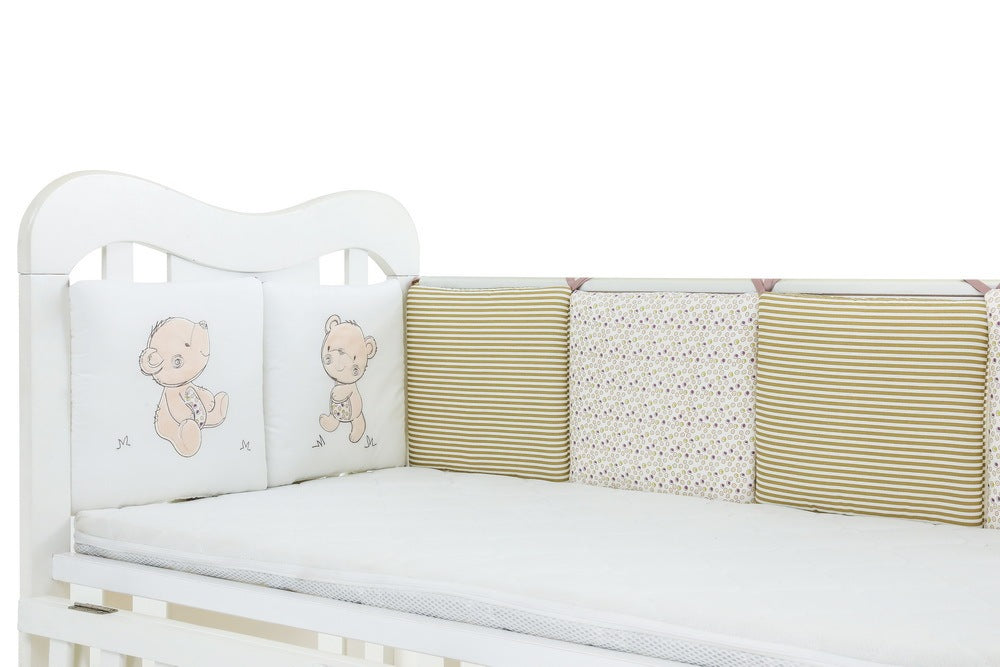 Parure de lit pour bébé, housse de protection en coton