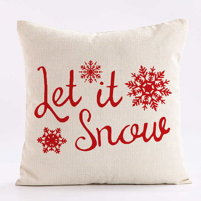 Home Fashion Simple Christmas Pillow Cover