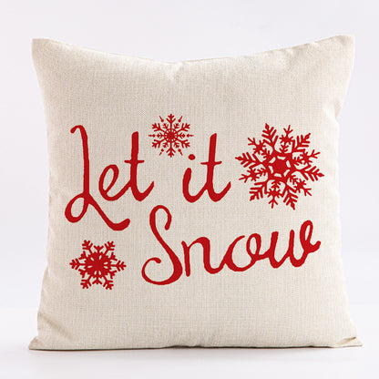 Home Fashion Simple Christmas Pillow Cover