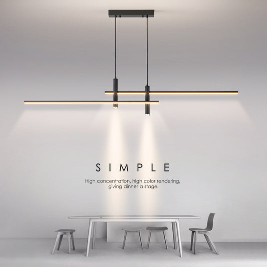 Modern Simple Chandelier Bar Taipei European Minimalist Strip