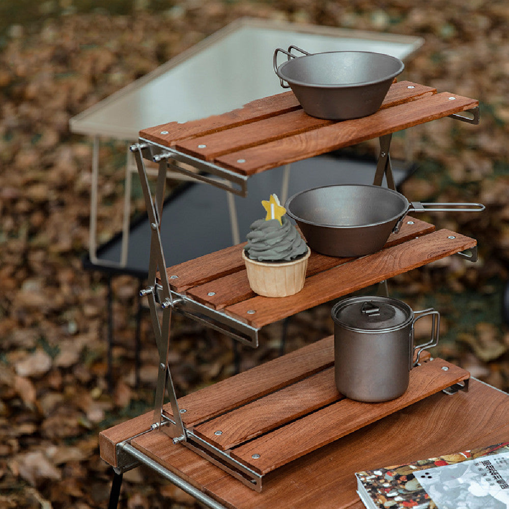 New Convenient Shelving For Camping