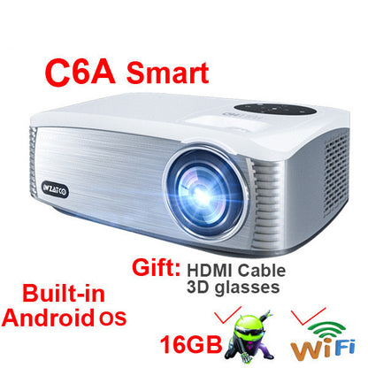 New Smart Android Electronic School Shape HD 1080P 4K Projector