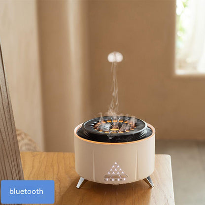 White Noise Flame Aroma Diffuser Desktop Humidifier