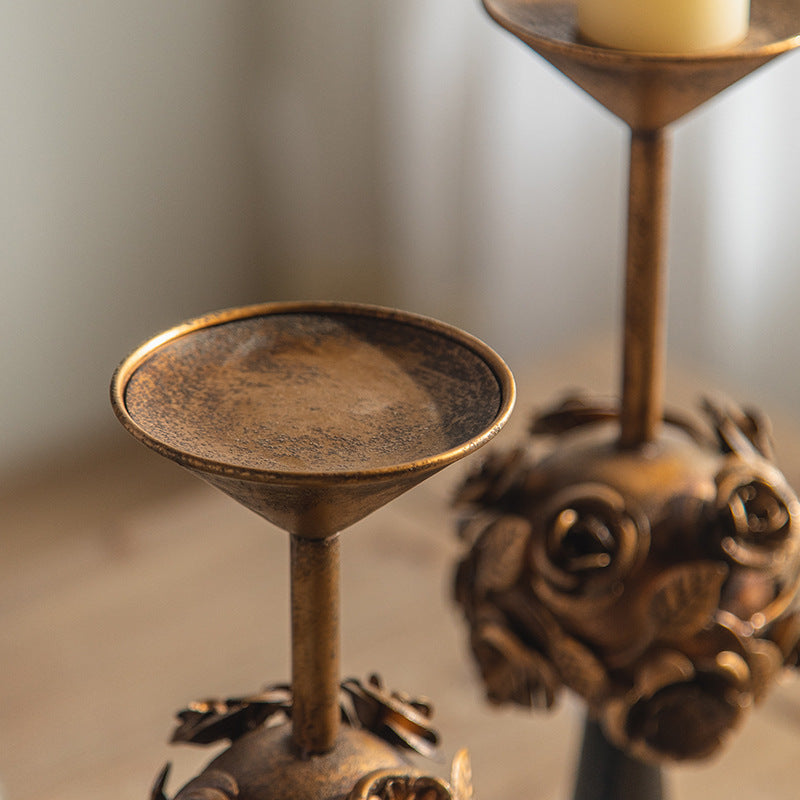 Accessoires d'atmosphère de Restaurant d'hôtel, bougeoir de décoration de Table rétro