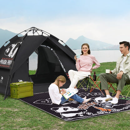 Outdoor Folding Portable Double Thickened Rain Proof Fully Automatic Speed Open Wilderness Camping Tent