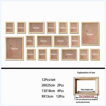 Cadre photo en bois pour la décoration murale de la maison