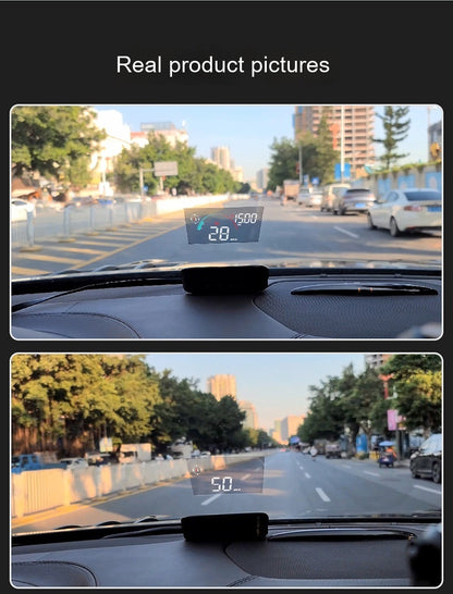 Head-Up Display GPS para coche Brújula de velocidad universal Proyector HD Versión E-dog