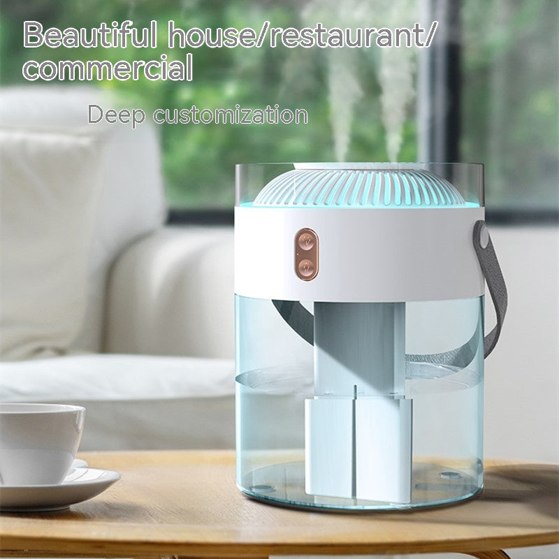 Large Capacity Double Spray Humidifier 26L Ambience Light Commercial Portable Water Replacement