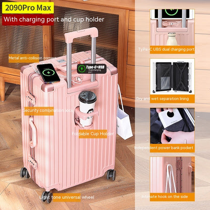 Cup Holder Luggage Universal Wheel Female