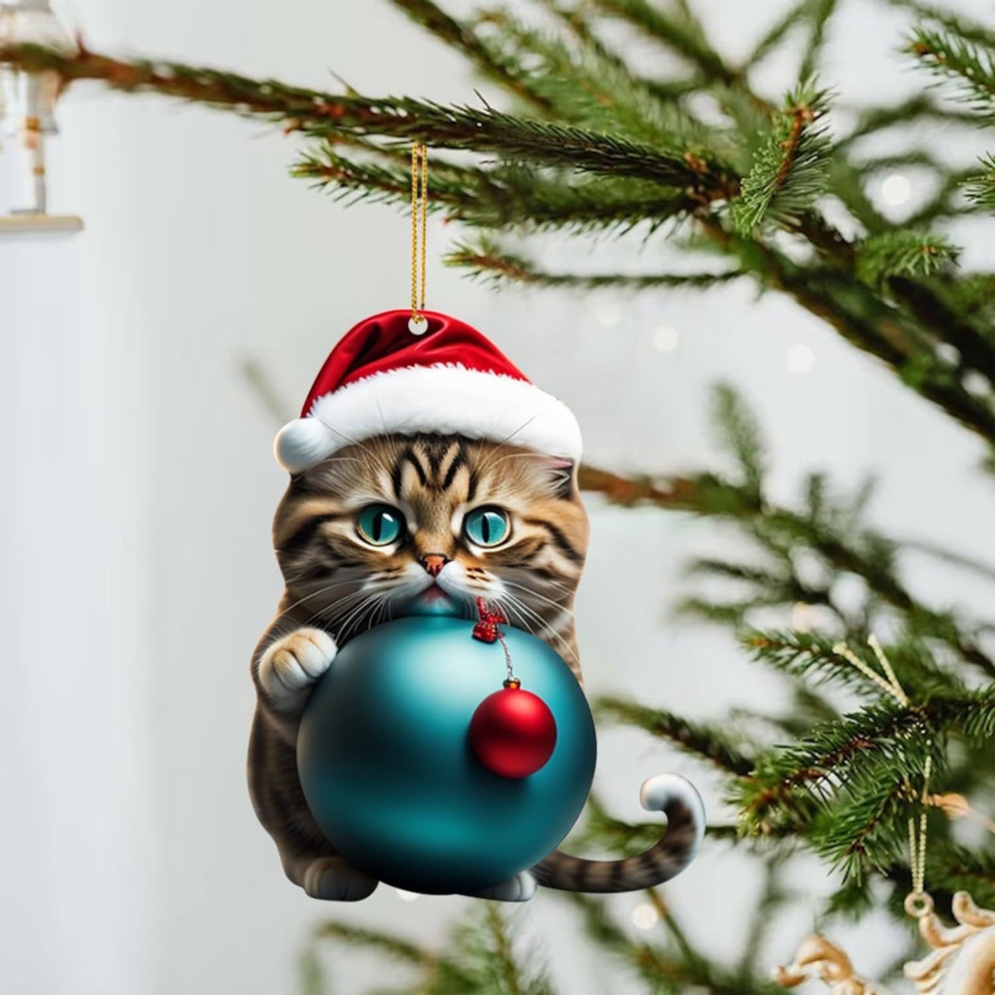 Christmas Creative Kitty Car Backpack Pendant Home Decoration Gift