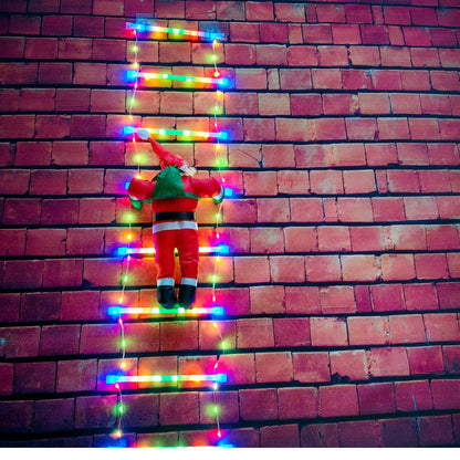 Escalera de luz LED navideña para vacaciones navideñas para el hogar