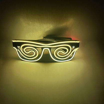 Gafas de luz fría deslumbrantes accesorios para fiestas