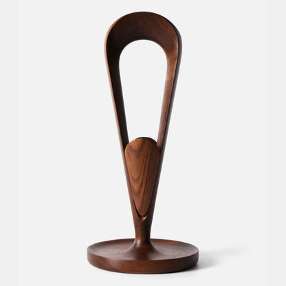 Soporte para auriculares de madera maciza de nogal negro