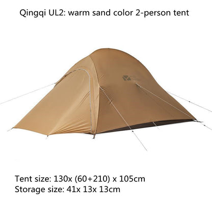 Outdoor Light Riding Tent Portable Camping One Room And One Hall