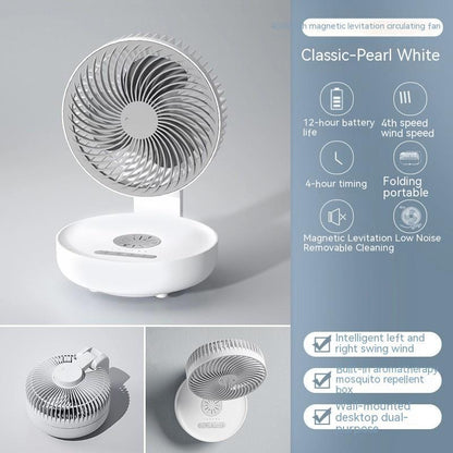 Table pliante suspendue au mur de cuisine domestique, ventilateur électrique