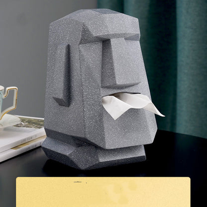 Stone Tissue Box Ornament Living Room Coffee Table