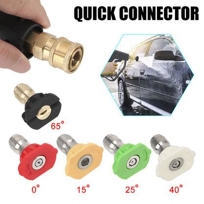 Quick Connector Pressure Washer Gun Bottle Lance Cannon Car Wash Snow Foam.