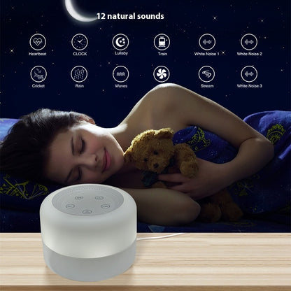 White Noise Sleeping Aid Instrument Soothing Sleep Breathing Table Lamp