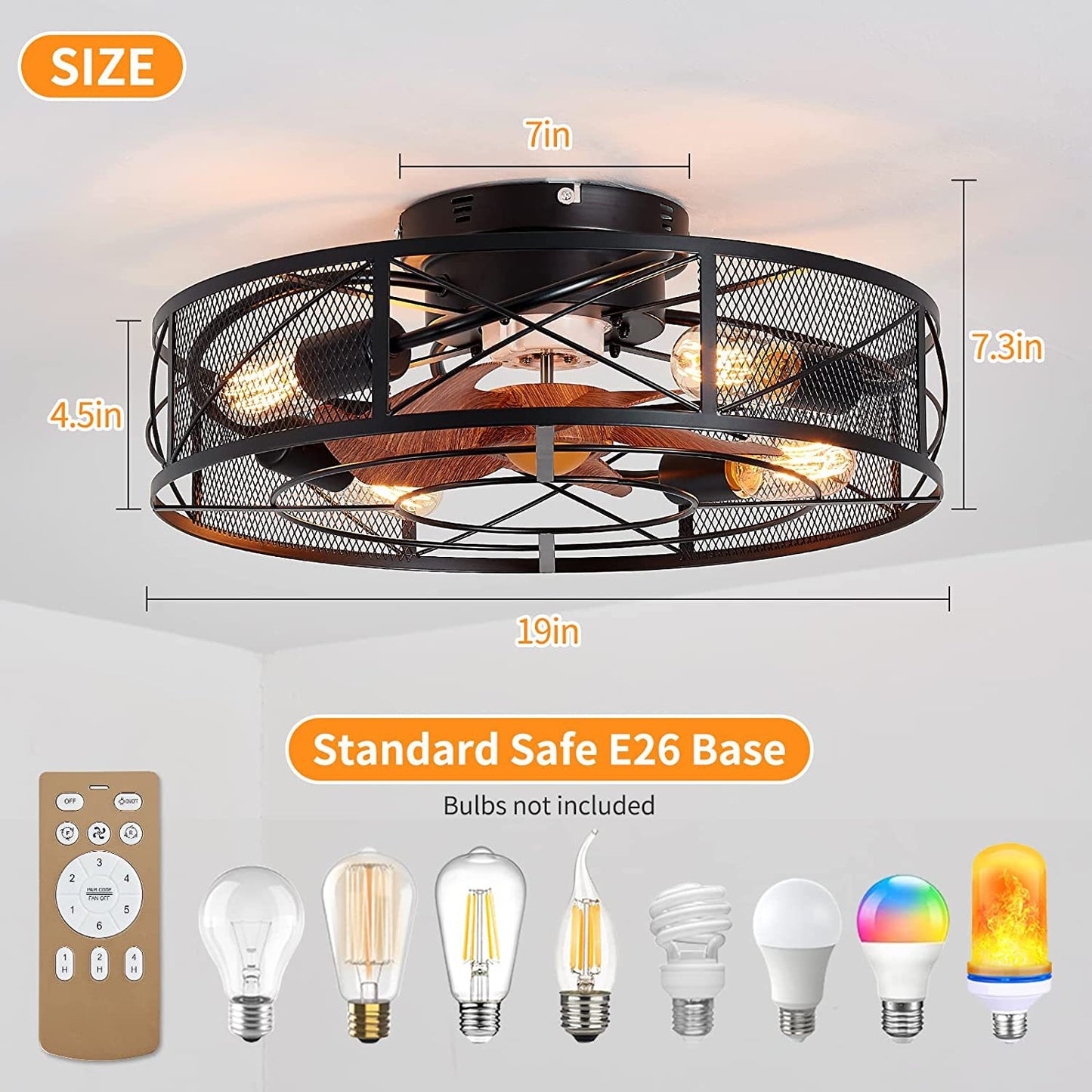 Creative Fan Pendant Lamp Of Industrial Bar