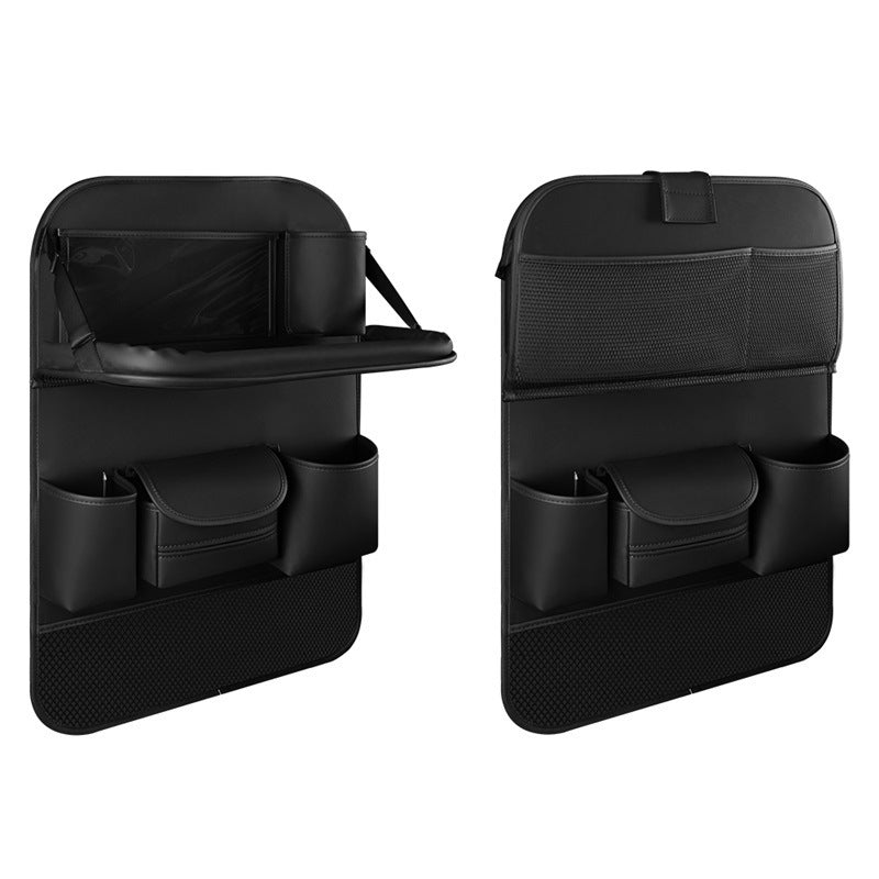 Bolsa de almacenamiento para respaldo de asiento de coche, caja de almacenamiento plegable para mesa de comedor