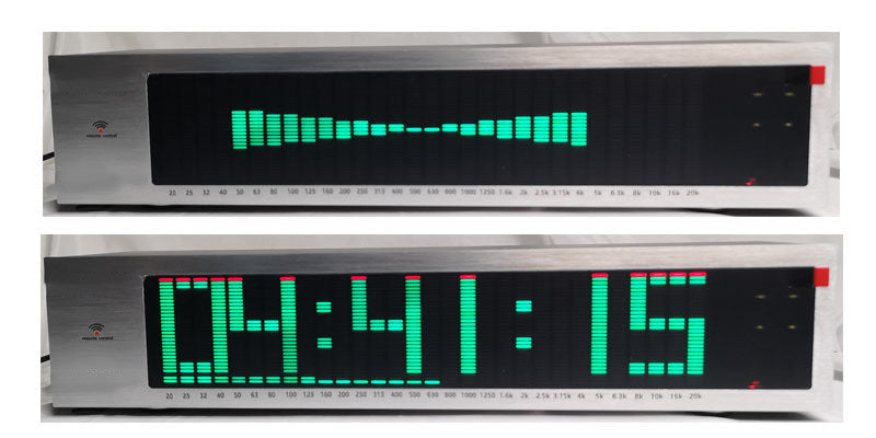 Version professionnelle du spectre musical monté en rack avec panneau en aluminium de contrôle du son