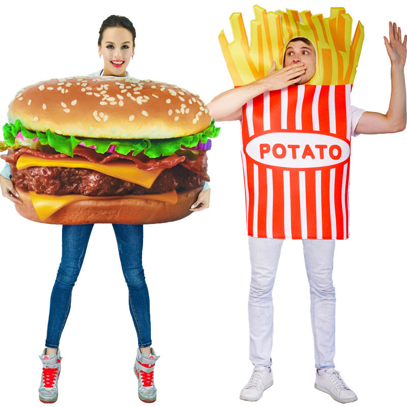 Adult French Fries Performance Props Costume Halloween