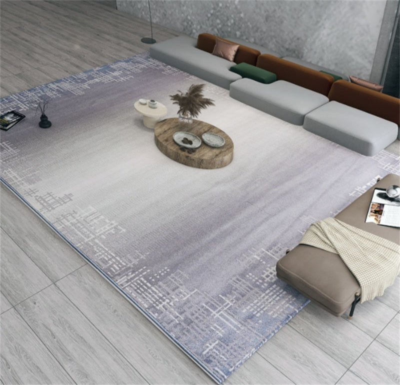 Tapis tridimensionnel minimaliste de luxe léger pour salon