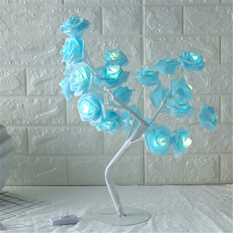 LED tree light rose small tree light