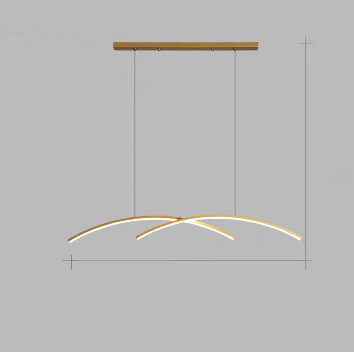 Very Simple Long Line Chandelier