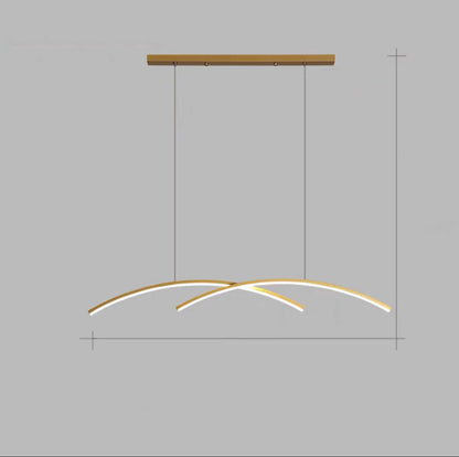 Very Simple Long Line Chandelier