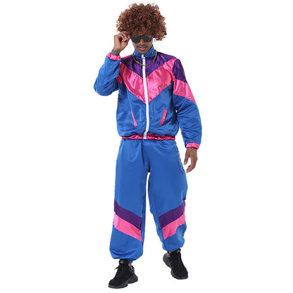 Halloween Retro Disco Baseball Uniform Stage Performance Costume