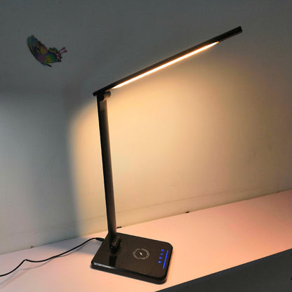 Lampe de table pliante à capteur de balayage manuel intelligent LED