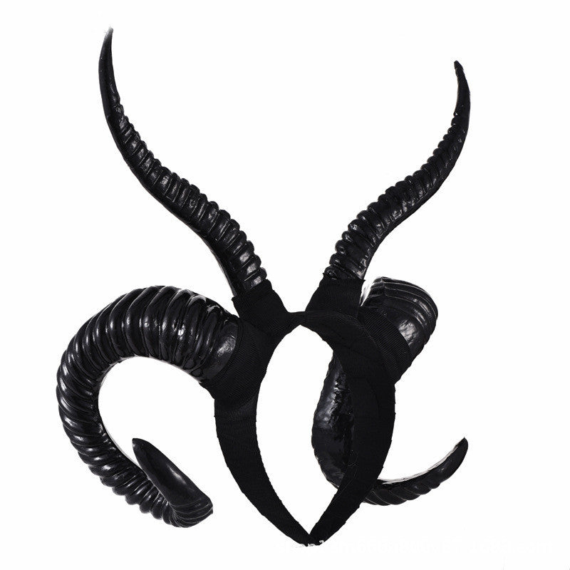 Dark Witch Horn Witch Horn Headband Halloween Hair Accessories