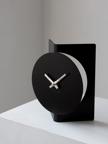 Table Clock Silent Clock Bauhaus Style Decorative Vertical Pendulum Pieces