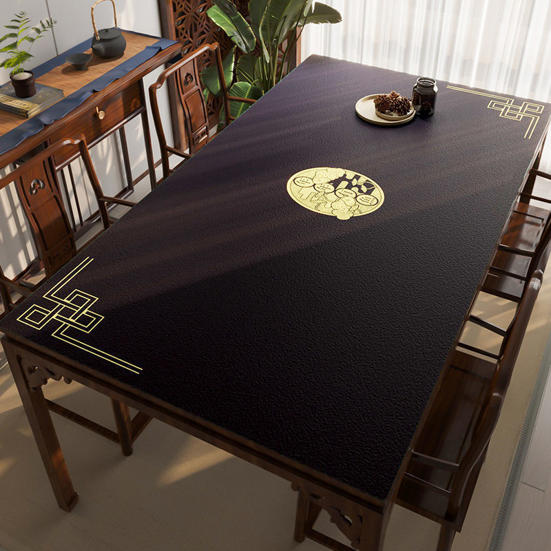 Leather Tablecloth Tea Table Cloth Silicone Waterproof And Oil-proof Disposable Tablecloth