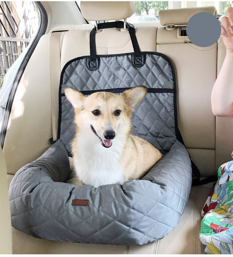 2 en 1 porte-chien pliant coussin de siège de voiture épaissi multi-usages lit pour animaux de compagnie chien matelas de voiture fournitures pour animaux de compagnie