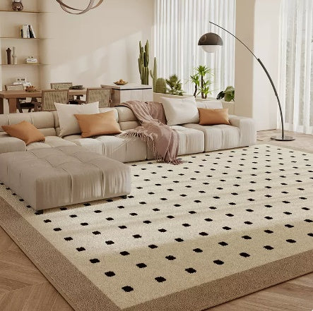 Tapis de salon en damier, coussin de sol pour chambre à coucher, canapé, Table basse, couverture résistante à la saleté