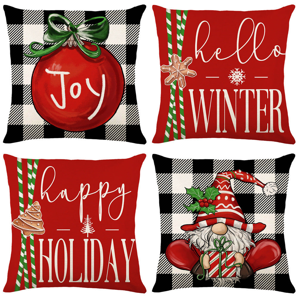 Home Living Room Decoration Christmas Pillow Cover