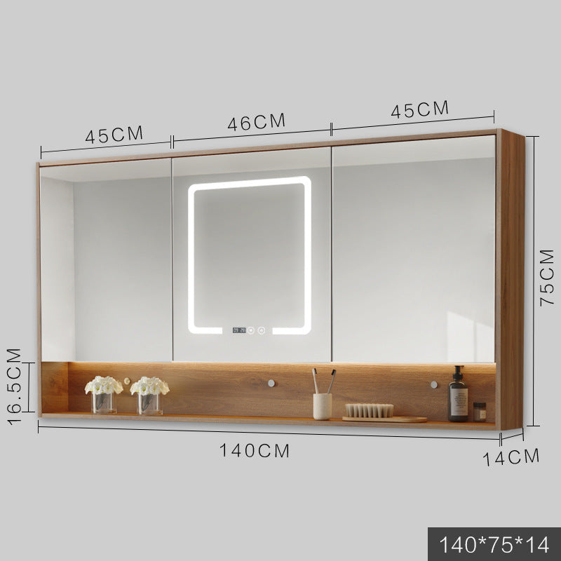 Armoire intelligente avec lumières Led, Anti-buée, Type mural suspendu, toilettes, Dressing, salle de bains, miroir combiné