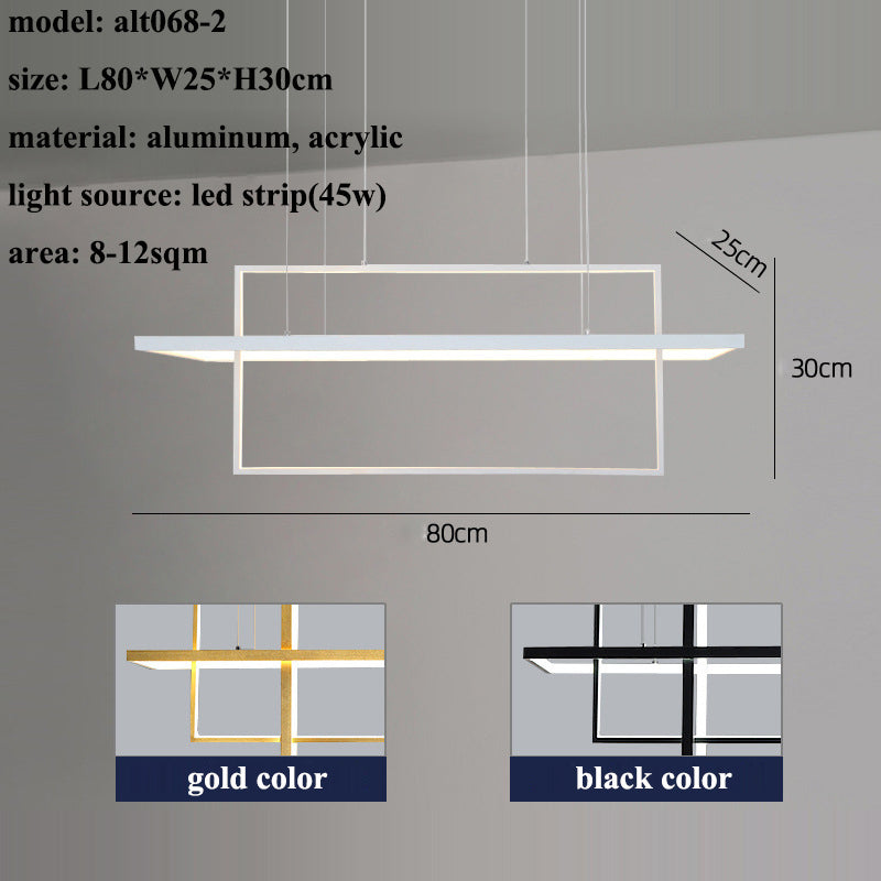 Nouveau Lustre géométrique d'art créatif